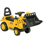 HOMCOM Ride-On Bulldozer Kids Digger Excavator Pretend Play Construction Truck