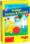HABA- 5878-Meine ersten Spiele Teddys, Legespielsammlung für 1-4 Kinder AB 2 Jahren, zum Lernen Von Farben und Formen, 5878, Transparent version allemande