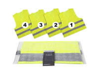 Lifehammer 10474 Safety Vest Ultra Advarselsvest Voksne En 20471 Iso 20471 4 Stk