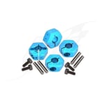 [FR] Aluminum Hex Wheel Hub Blue GPM TAMIYA BBX / BB-01 - GPMXV2010SB