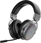 Vh800 Casque De Jeu Sans Fil Supra-Auriculaire,Microphone Flexible Avec Fonction Muet,Coussinets En Cuir Synthetique,Batterie 46 H,Casque Bluetooth Et 2,4 Ghz Pc/Mac/Xbox One/Ps4/Nintendo