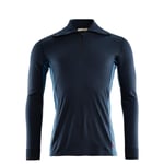 Aclima Mens WarmWool Polo (Blå (NAVY BLAZER/COASTAL FJORD) X-small)