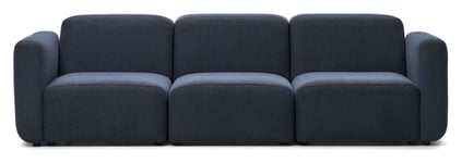 Kave Home Neom 3-pers. Sofa m. chaiselong, Venstrevendt, Blå