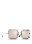 CHANEL Square Sunglasses CH4240 Grey/Mirror Clear