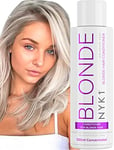 Purple Conditioner Toner For Blonde Hair (500ml) SULPHATE FREE Platinum Blonde Conditioner Toner For Bleached Hair Grey Hair Toner - Silver Conditioner For Blonde Hair Toner No Yellow Conditioner