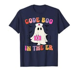 Code Boo In The Er Nurse Halloween Boo T-Shirt