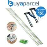 Festool 1.4m Guide Rail FS1400/2-KP +S-KP/30 Adhesive Pad + Quick Release Clamps