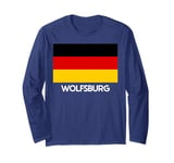 WOLFSBURG Deutschland Deutsche Flagge Männer Frauen Long Sleeve T-Shirt