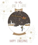 Christmas Card One I Love To The One I Love Snow Globe