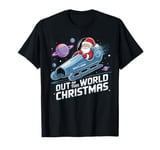 Cute Santa's Space Out of This World Christmas Sleigh T-Shirt