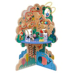 Manhattan Toy Playground Adventure Centre d'activités en Bois pour Tout-Petits avec Planeurs, Piste Abacus, toupies, Jouets à Ressort et Pistes de Perles Multicolore