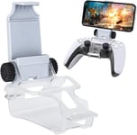 Ps5 Controller Phone Mount Clip, Support De Contrôleur Clip De Fixation Support De Téléphone Portable Pour Manette De Jeu Ps5 Dualsense-Blanc