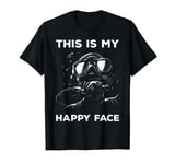 This Is My Happy Face Scuba Diver Diving Snorkeling Snorkel T-Shirt