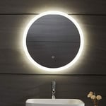 Helloshop26 - Miroir de salle de bain led tactile mural 3 en 1 éclairage blanc froid chaud neutre anti buée miroir lumineux cosmétique de maquillage