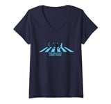 Womens The Beatles Abbey Road 50th Anniversary V-Neck T-Shirt