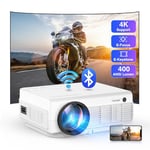 Videoprojecteur 4K [Focus Électrique&Keystone] Supporté, 1080P Natif 16000Lux 5G WiFi Bluetooth 5.1, Mini Projecteur Video Portable pour Extérieur, Compatible avec TV Stick Smartphone Laptop HDMI USB