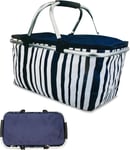 COOLER PICNIC BAGS Insulated Collapsible Basket Camping Beach Cool Box G6795 UK