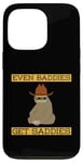 Coque pour iPhone 13 Pro Even Baddies Get Saddies Funny Sloth Cowboy Humour