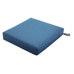 Classic Accessories Ravenna Coussin imperméable carré pour Chaise/Fauteuil de terrasse, Rembourrage en Mousse, 63 x 63 x 13 cm, Bleu (Empire Blue)