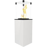 Chauffage extérieur Gaz Patio de verre blanc contrôle manuel 8,2 kW