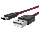 Smartline Fuzzy Laddningskabel 2m USB-C, lila