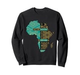 Africa Map Black Culture Pride African Roots South Africa Sweatshirt