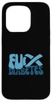 Coque pour iPhone 15 Pro Ruban bleu anti-diabète