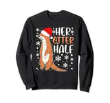 Her Otter Half Matching Christmas Couples Xmas Funny Otter Sweatshirt