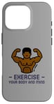 iPhone 16 Pro Exercise Your Body and Mind Health Fitness Gym Trainer Hiit Case