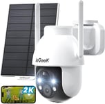 ieGeek 2K Camera Surveillance WiFi Exterieure sans Fil - 360° PTZ Camera IP65