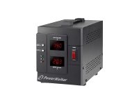 Powerwalker Avr 2000/Siv - Automatisk Spänningsregulator - Ac 230 V - 1600 Watt - 2000 Va - Utgångskontakter: 2 - Svart