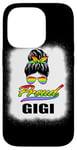 Coque pour iPhone 14 Pro Fier Gigi Grandma Messy Bun LGBT Arc-en-ciel LGBTQ Pride