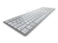 CHERRY KC 6000C FOR MAC - Tangentbord - USB-C - amerikansk - tangentbrytare: CHERRY SX - silver