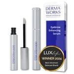 ADVANCED Eyebrow Growth Serum – Rapid Brow Enhancer for Fuller, Thicker Eyebrows – Castor Oil Alternative – Brow Serum for Fast, Visible Results | DERMAWORKS UK AWARD WINNING Skincare & Beauty 2024