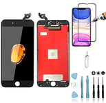 Mobilevie Ecran LCD Retina + Vitre Tactile sur châssis pour Iphone 6s Plus Noir + Outils