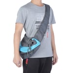 Polyesterikangas Lemmikkien kantohihna Edessä Mesh Outdoor Travel Olkalaukku Reppu Cat PuppyL Sky Blue