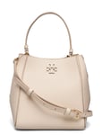 Tory Burch Mcgraw Small Bucket Bag Kräm