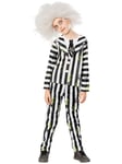 Beetlejuice Deluxe 80s Movie Ghost Halloween Boys Costume and Wig