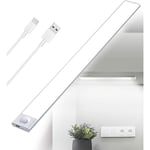 Reglette led Cuisine Sous Meuble Rechargeable usb, 2500mAh 40cm Dimmable Lampe Placard Detecteur de Mouvement Barre led Sans Fil Rechargeable Lumiere