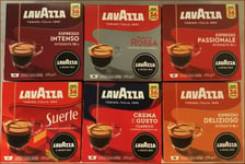 144 original coffee LAVAZZA A MODO MIO espresso pods (4 boxes x 36 capsules)