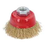 3/5/10-tlg Pot Brosse Métallique Ø 65mm M14 Flex Meuleuse Laiton Barrage