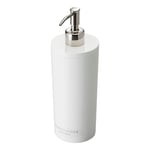 Yamazaki Pompe à Bouteille contemporaine pour la Douche | Plastique | Distributeur, Acier Inoxydable, ABS, résine, Blanc, Rond