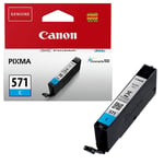 Canon CLI-571 Cyan Ink Cartridge for Pixma MG5751 MG5750 MG5752 MG5753