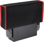 Switch Anti-Poussière Housse De Protection Pour Switch Oled,Coque Protection Dock Pour Nintendo Switch, Cover Anti-Rayures Étanche Pour Switch&switch Oled-Noir&rouge Garniture