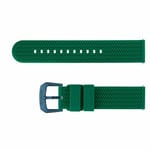 Detomaso Bracelet pour Montre en Silicone Vert de 20 mm avec Boucle Bleu