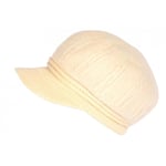 Bonnet Casquette Beige Femme Beret Angora Tendance Holda-Taille unique