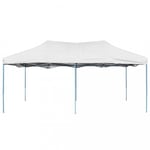 Auvents abris  Tente de reception pliable professionnelle 3x6 m Acier Blanc