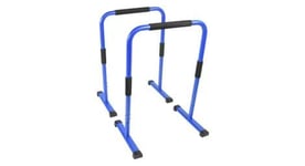 Barres paralleles gorilla sports   3 hauteurs   30 cm   73cm   94 cm   noires bleues rouges   couleur   bleu   hauteur   94 cm