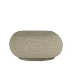 Gubi - Pacha Outdoor Ottoman - Fully Upholstered, Swivel, PG. D Dedar, Chevron Special outdoor 034 - Utomhuspallar & puffar - Pierre Paulin - Beige - Plast