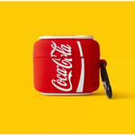 Coca-Cola Söt Cartoon Hörlursfodral Airpods Ny 3(4) Trådlös Bluetooth Silikon Hörlursfodral.